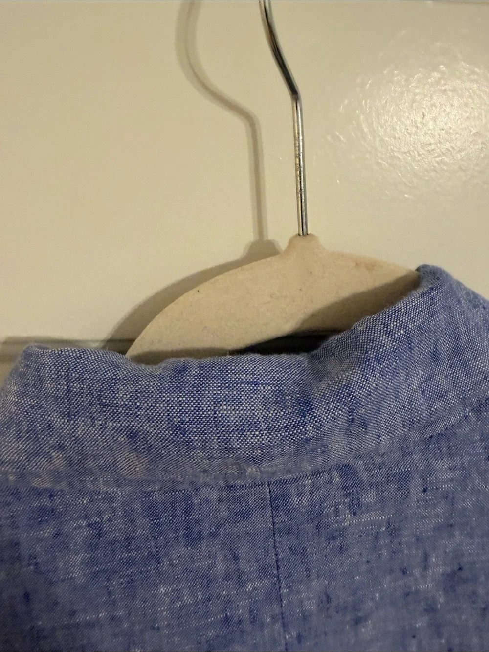 Talbots Light Blue Linen-Blend Notch Lapel Blazer - Picture 7 of 11